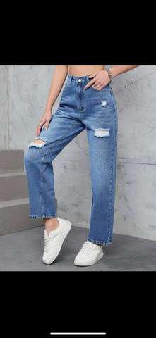 Denim High-Waisted Jeans