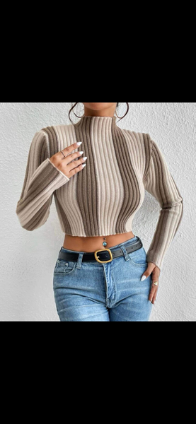 Multi-Nude Cropped Shirt