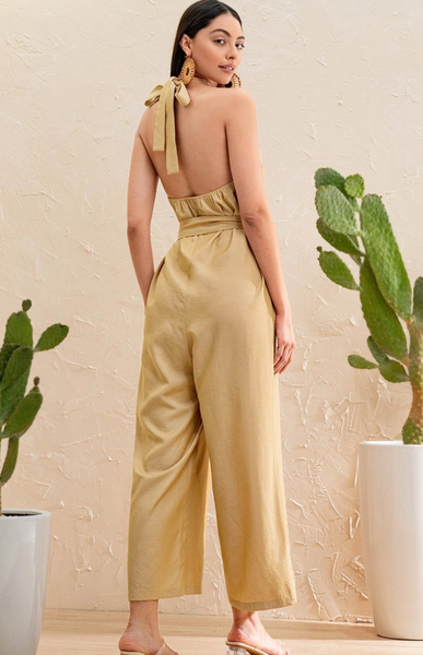 Beige Jumpsuit