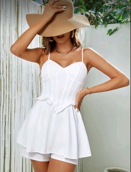 White Corset Romper