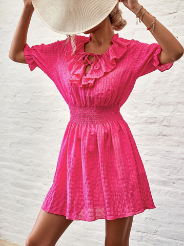 Pink Ruffle Dress